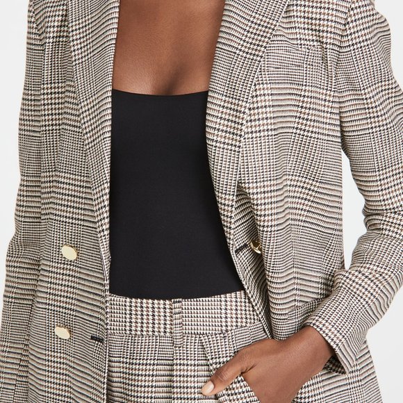 Alice Olivia After Glow Plaid shorts and Coat set US 4 - Picture 1 of 11